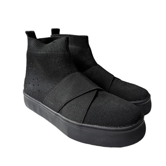 Ecko Red Rhino Beyley Black Slip On Logo Black Knit Sneaker Bootie Size 7.5 NWOB - Picture 7 of 10